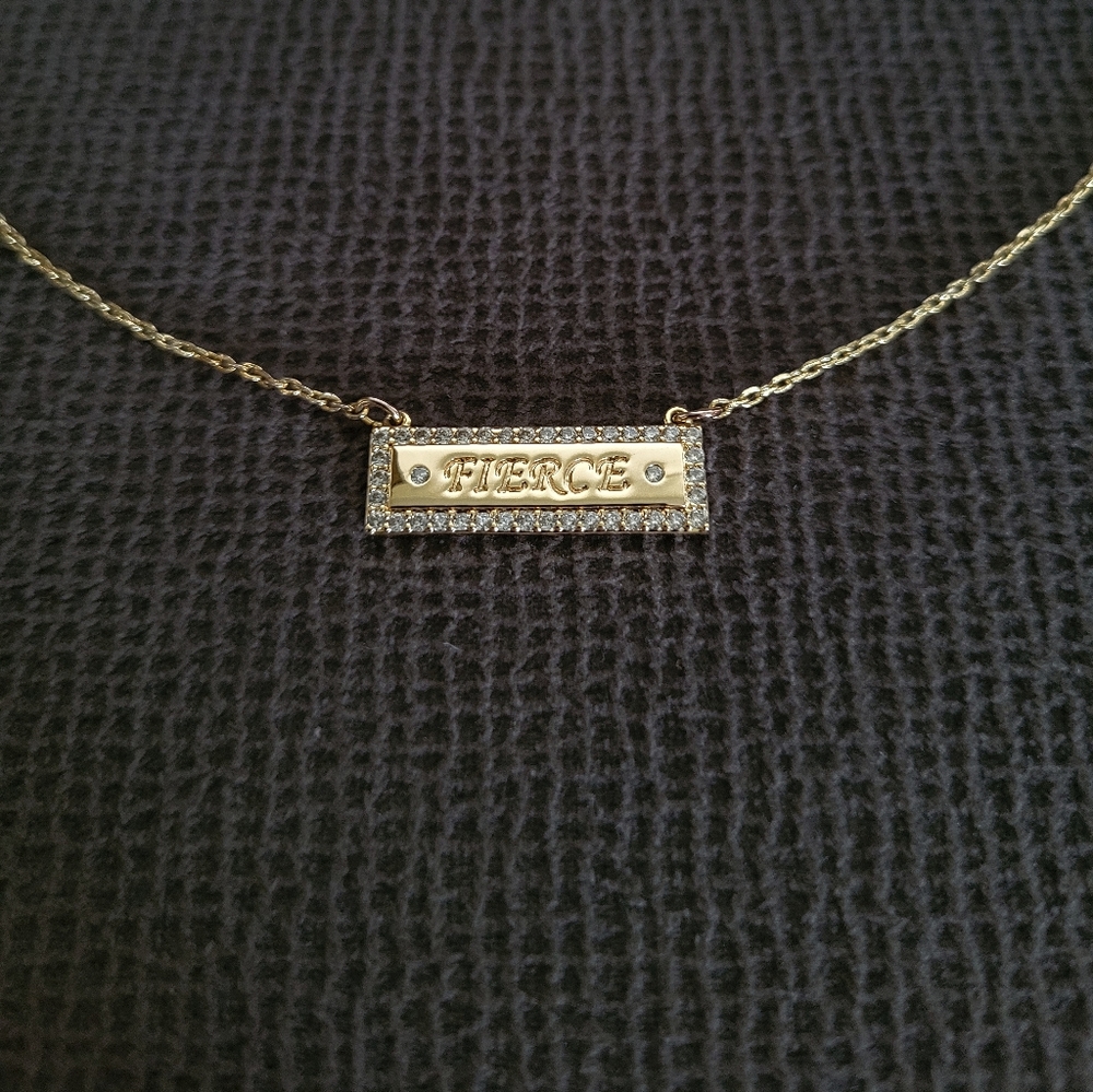 Lulu DK "Fierce"💪 Stationary Bar Necklace - NWOT - Picture 12 of 15